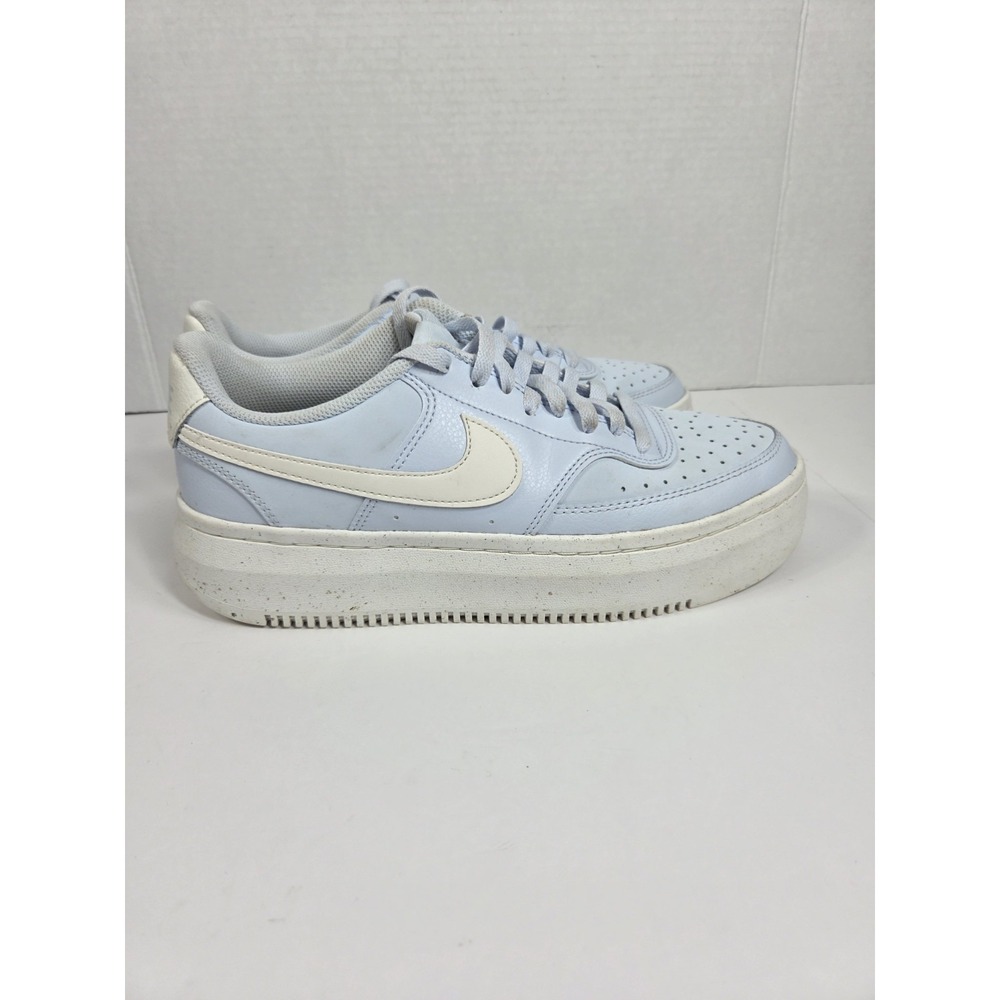 Nike Court Vision Alta Sneaker Shoes (Blue Tint/Sail) Women Sz 11.5 Platform